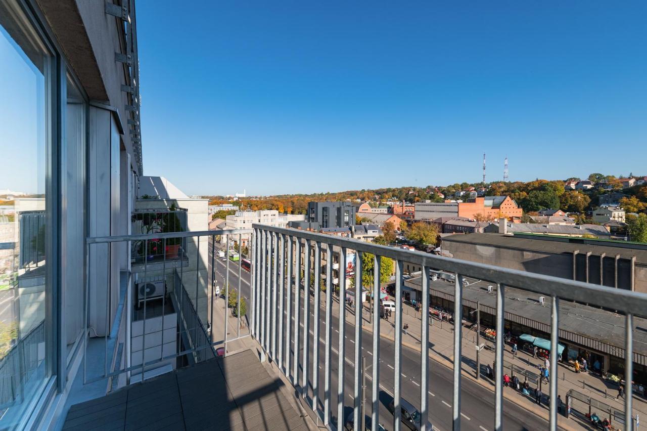 Panoramic City Centre Apartment By Polo Apartments Kaunas Ngoại thất bức ảnh